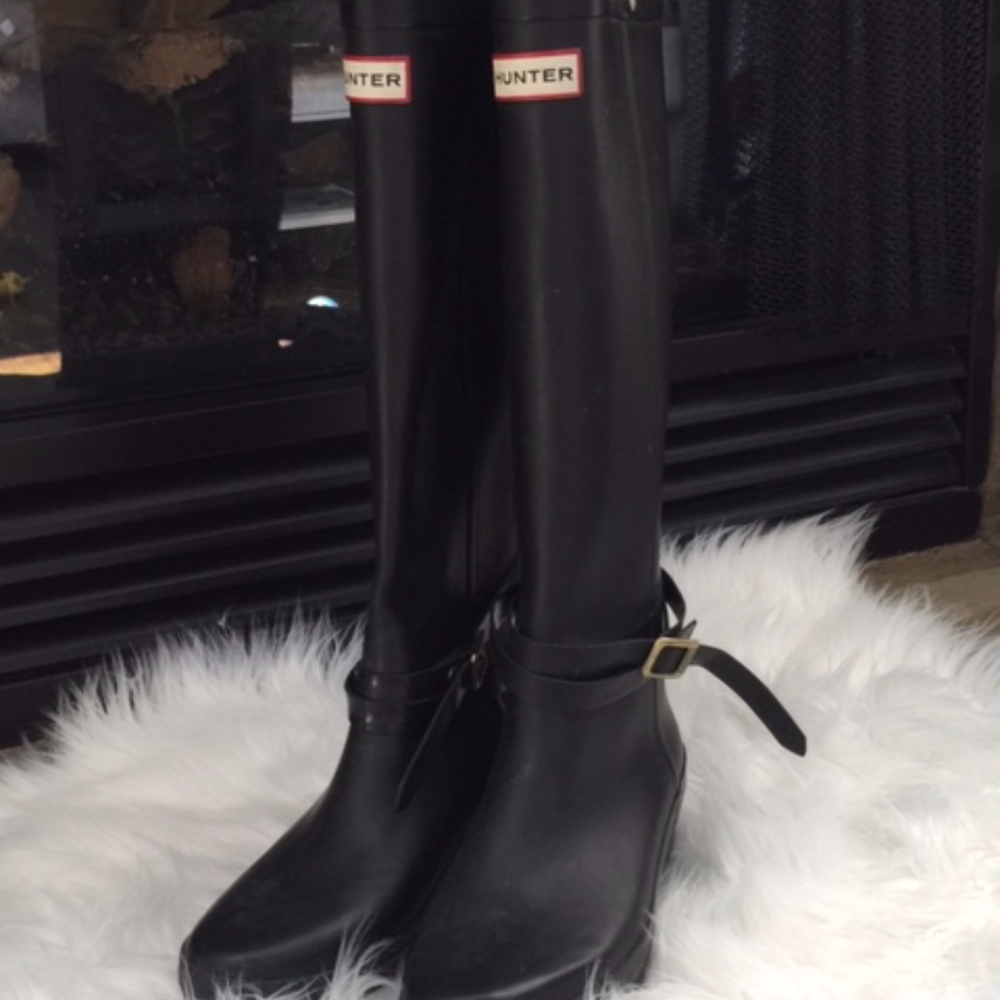Hunter Wedge Tall Rain Boots
